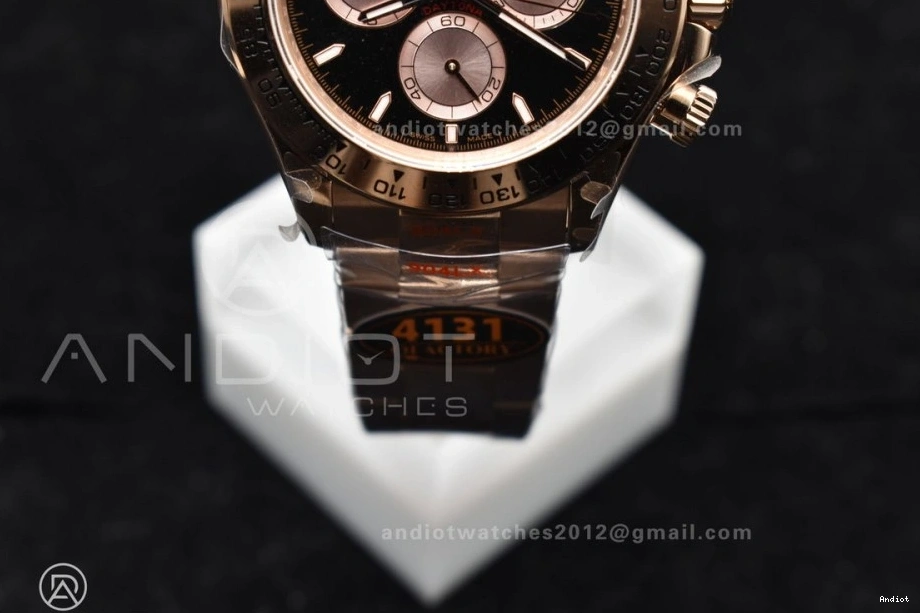 RG on Bracelet Best Dial RG 1:1 Edition QF 116505 Daytona Black SH4130 (Gain Weight) V3 0407